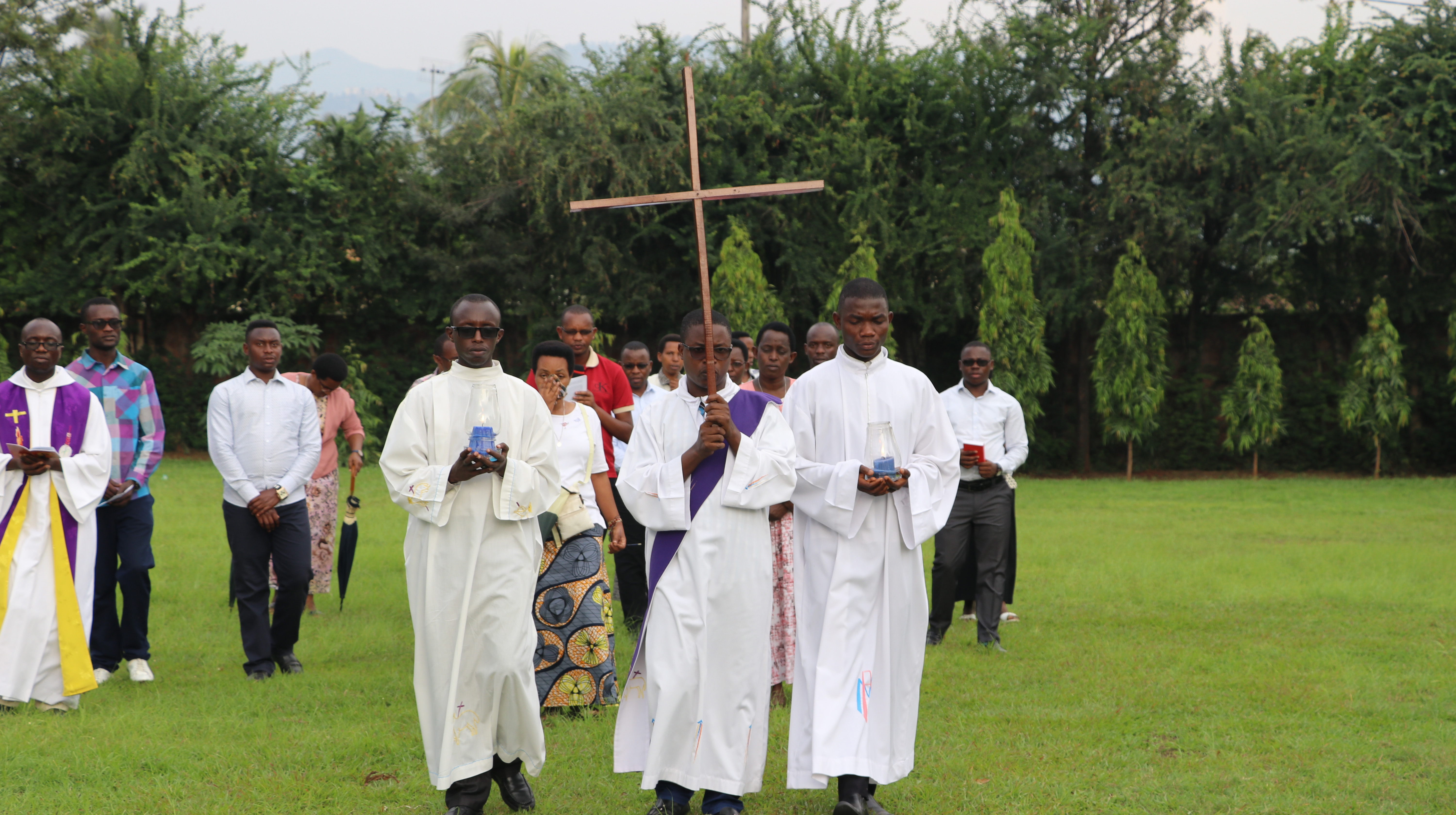 chemin de la croix avec Seminariste